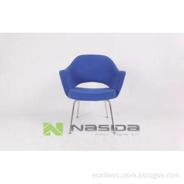 blue Furniture Modern Eero Saarinen Executive Chairs with F
